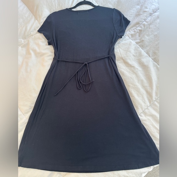 Michael Kors Belted Black Dress with Sequin Sleeves ✨🖤 - Picture 3 of 3